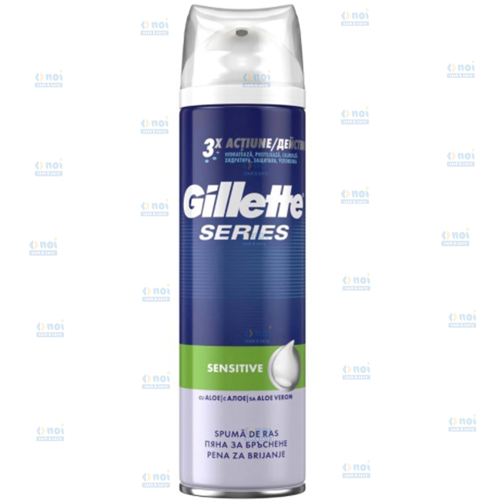 GILLETTE SERIES SPUMA RAS SENSITIVE ALOE VERA 250ML