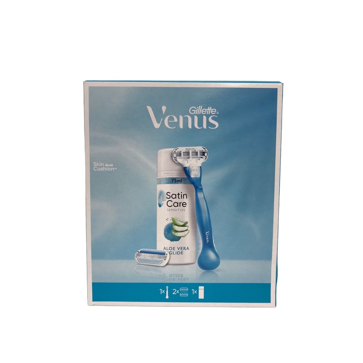 GILLETTE VENUS SMOOTH APARAT RAS 3LAME+GEL RAS 75 SET CADOU
