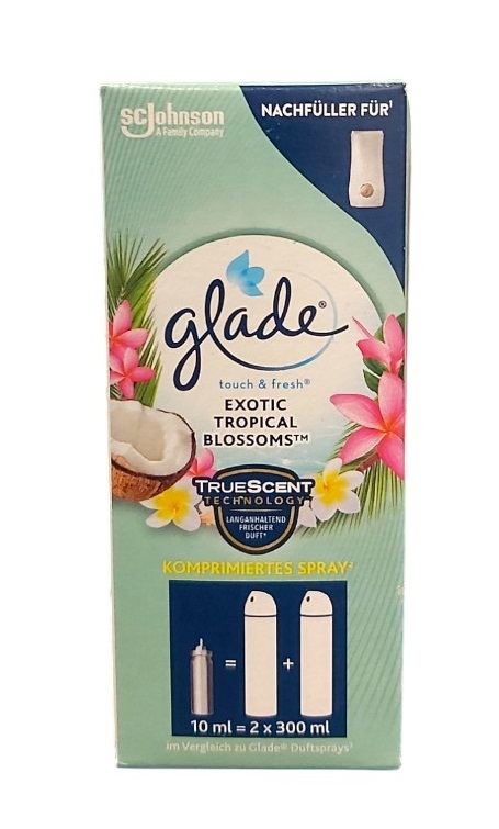 GLADE ODORIZANT CAMERA REZERVA TOUCH&FRESH EXOTIC TROPICAL BLOSSOMS 10ML