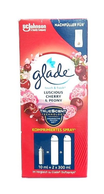 GLADE ODORIZANT CAMERA REZERVA TOUCH&FRESH LUSCIOUS CHERRY&PEONY 10ML
