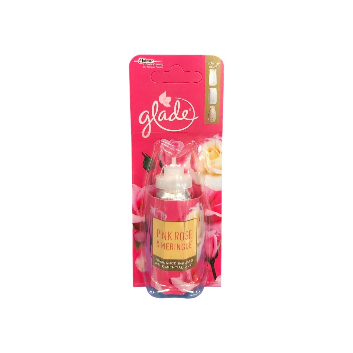 GLADE SENSE&SPRAY ODORIZANT CAMERA REZERVA REFILL PINK ROSE&MERINGUE 18ML