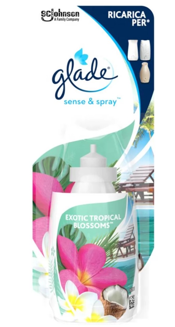 GLADE SENSE&SPRAY ODORIZANT CAMERA REZERVA TROPICAL BLOSSOM 18ML