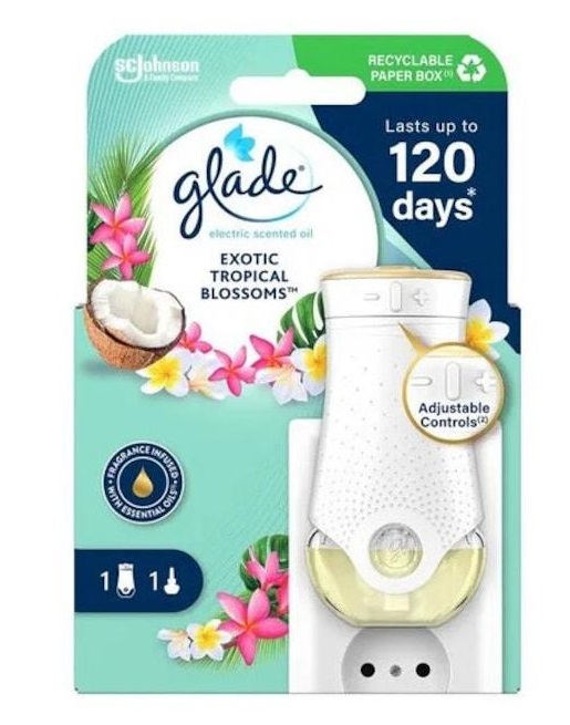 GLADE ODORIZANT CAMERA ELECTRIC APARAT EXOTIC TROPICAL BLOSSOMS 20ML
