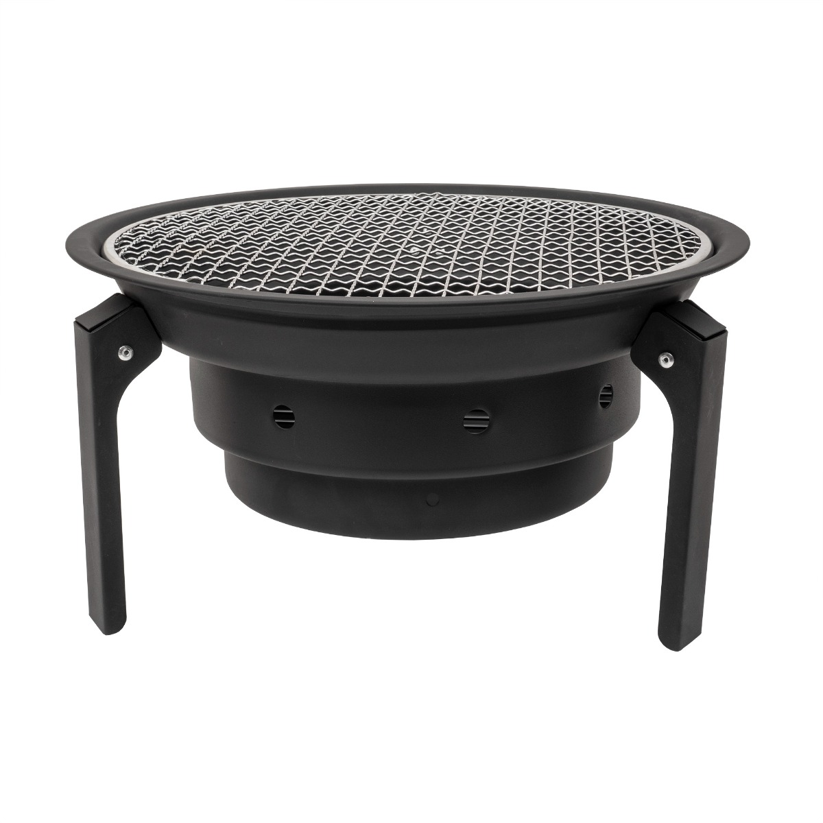 Gratar metalic pentru camping, pliabil, rotund, Z-TOOLS