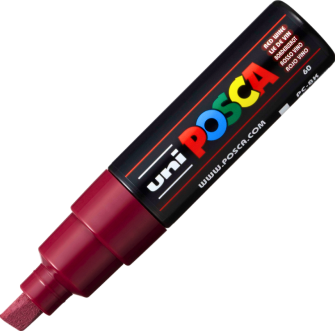 Marker UNI PC-8K 8. 0 mm varf tesit grena Posca