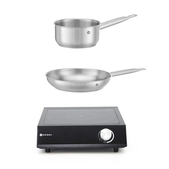 Grill Panini Hendi, striat pe partea superioara si inferioara, 2200W, negru