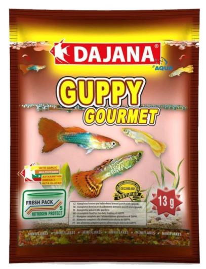 Guppy Gourmet Fulgi 80ml Plic DP003S