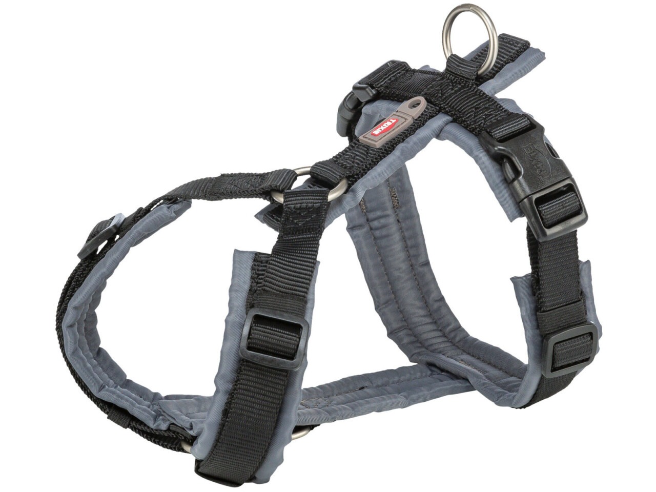 Trixie Ham Premium Trekking, L: 70-85 cm/25 mm, Negru/Gri Grafit, 1997401