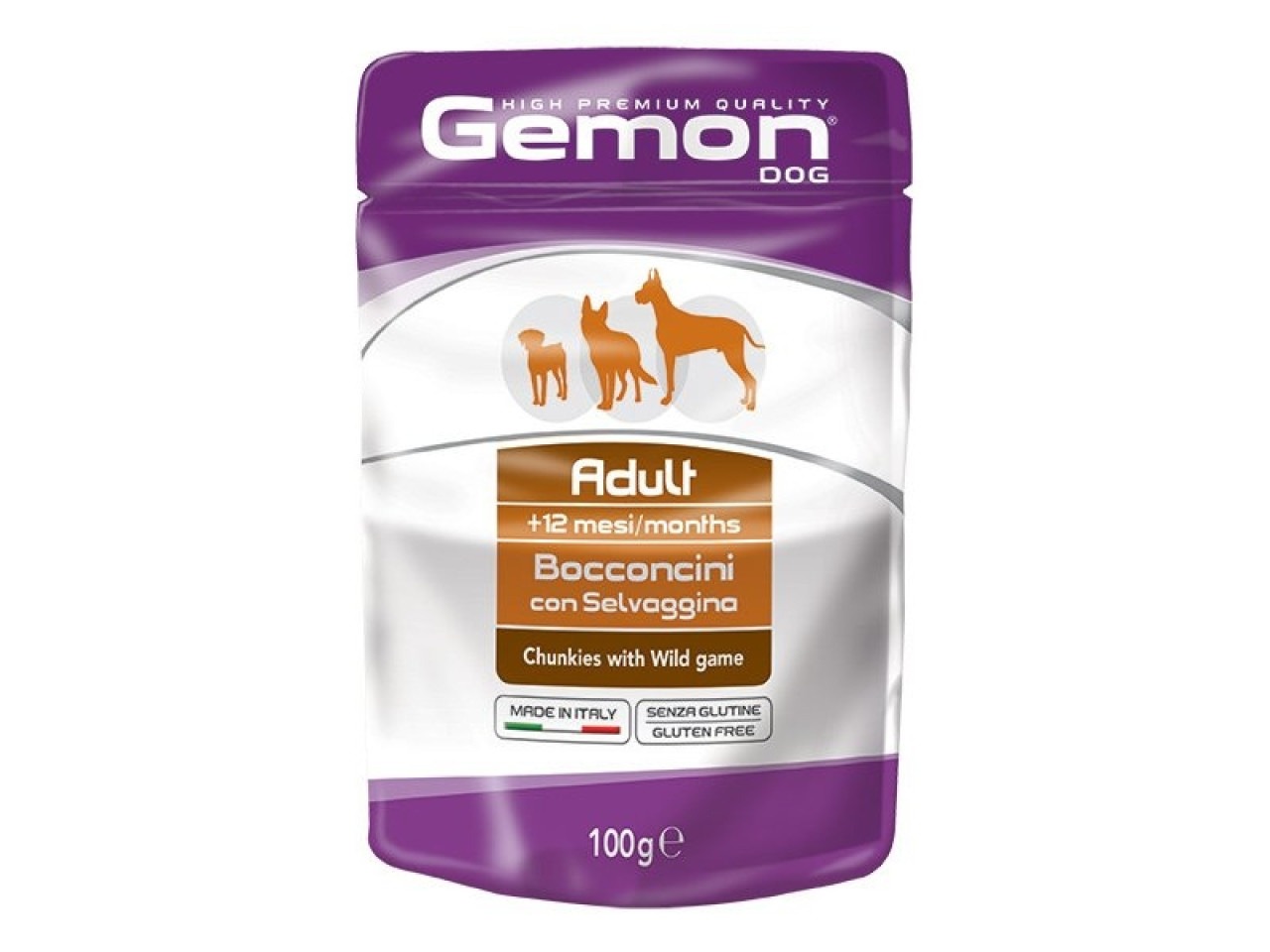 Monge Hrana Umeda Pentru Caini, Gemon Adult, Vanat, 100 g