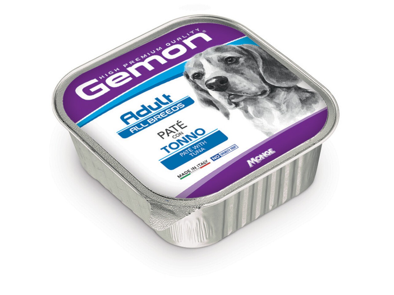 Monge Hrana Umeda Pentru Caini, Gemon Adult, Pate Cu Ton, 150 g