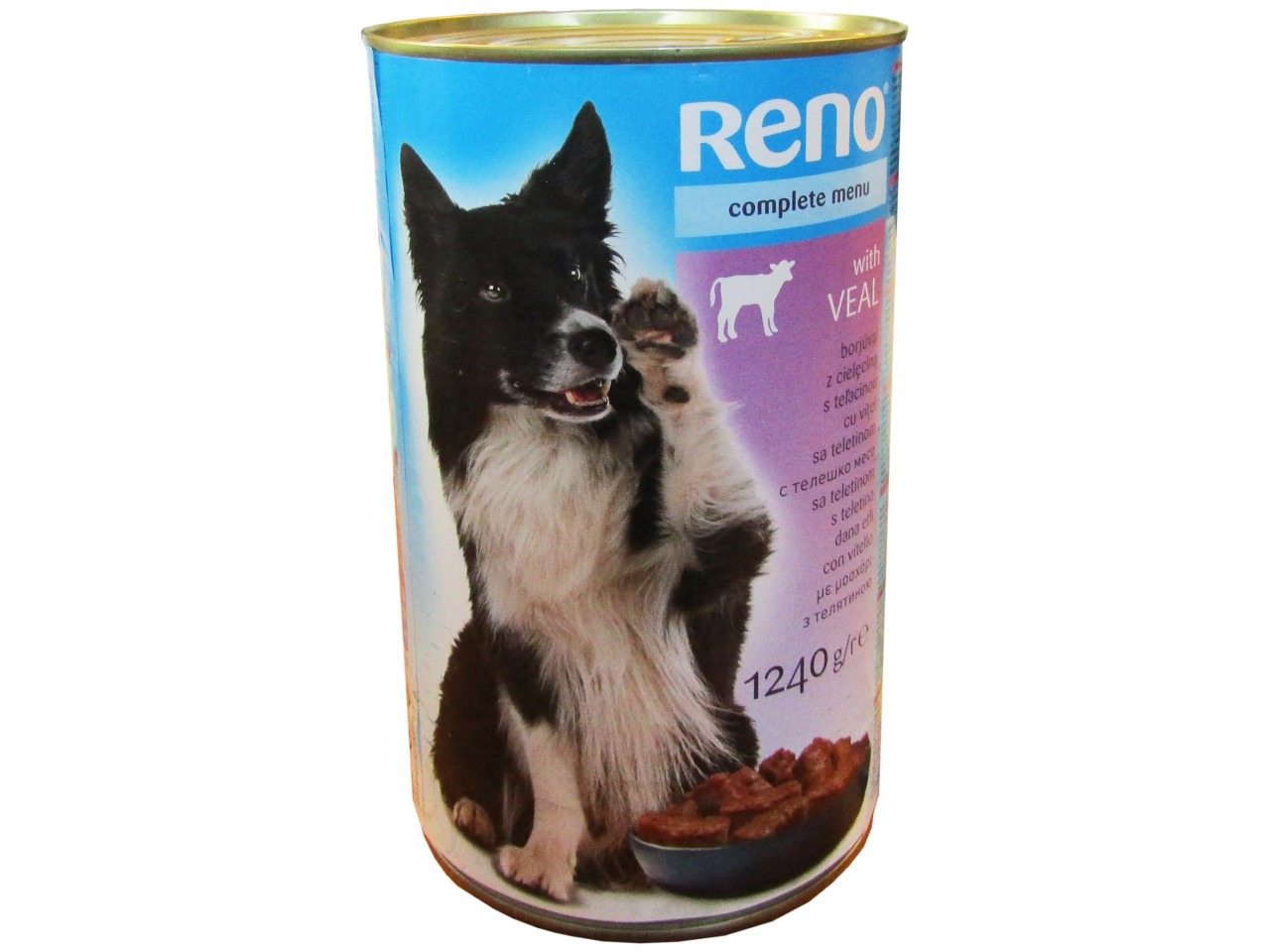 Reno Hrana Umeda Pentru Caini, Reno Adult, Vitel, 1240 g