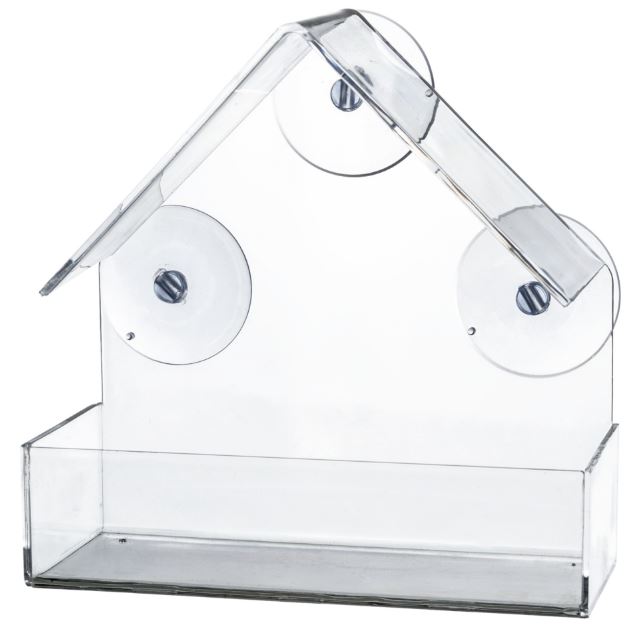 Hranitor Exterior, Atasare Pe Geam, 225 ml/15x15x6 cm, Transparent, 55610
