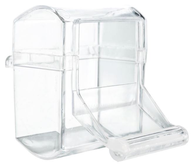 Hranitor Plastic Pentru Pasari, Cu Spatiu De Aterizare, 70 ml/7x7 cm, Diverse Culori, 5468