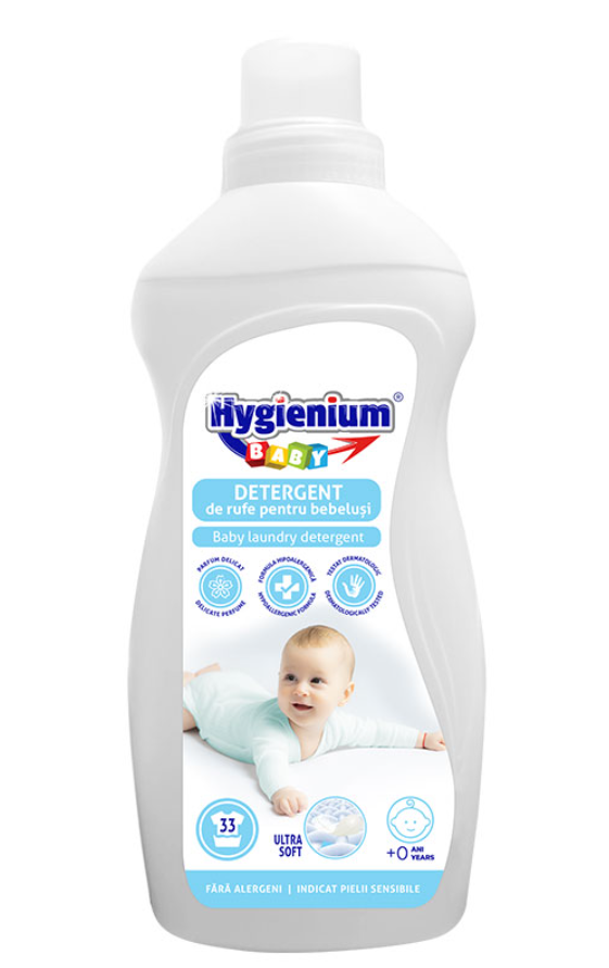Detergent de rufe pentru bebelusi 1000ml Hygienium