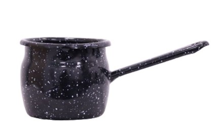 IBRIC BOMBAT 10 CM NEGRU CU PICATELE 266PIC/10