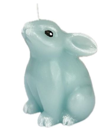 Lumânare în formă de iepure din parafină – parfumat Albastru 110mm
