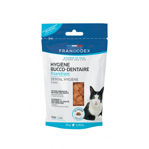 Recompense pentru igiena dentara, pisici, 65 g, Francodex Cat Snack