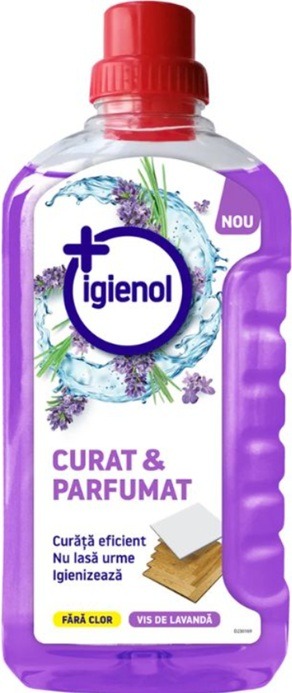 IGIENOL CURAT & PARFUMAT SOLUTIE PARDOSELI SI SUPRAFETE VIS DE LAVANDA 1L