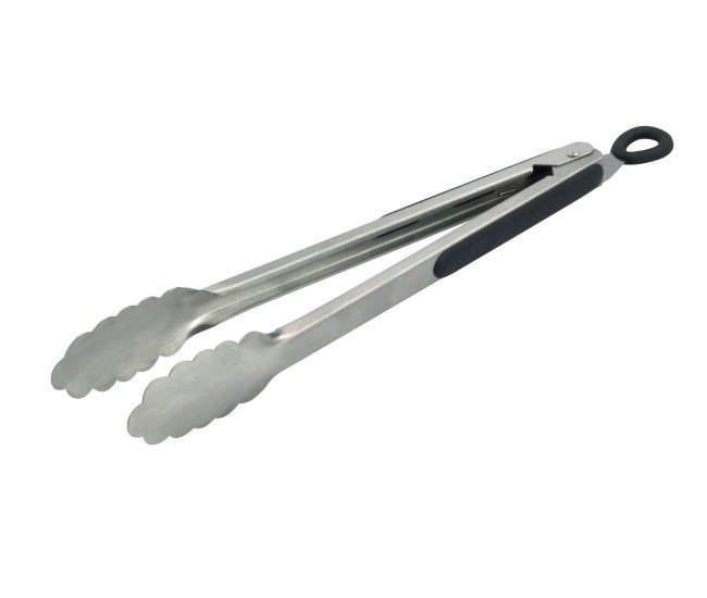 Cleste pentru barbeque, inox cu insertii silicon, lungime 300mm