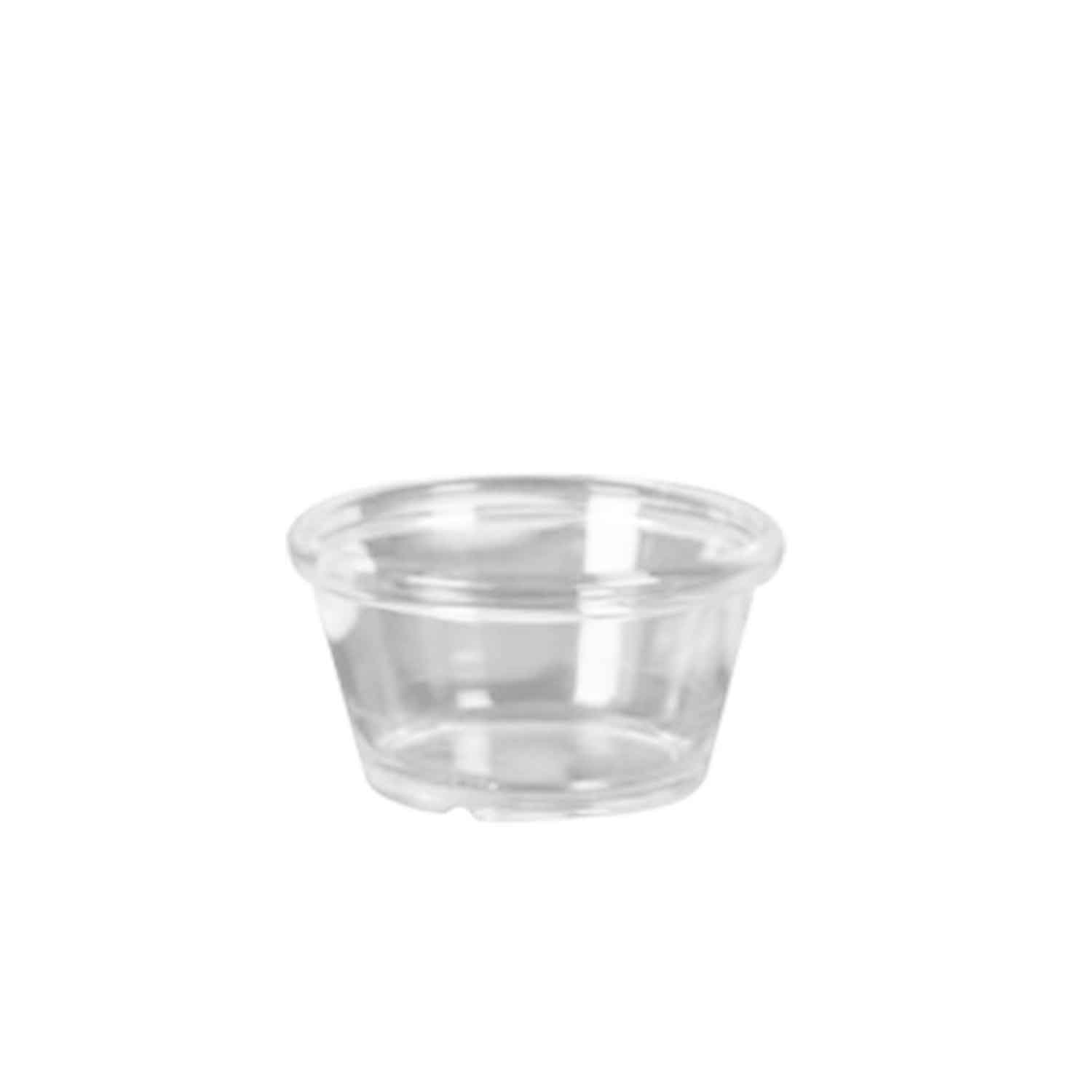 Vas Ramekin din polietilena, transparent, diametru 60mm, inaltime 35 mm