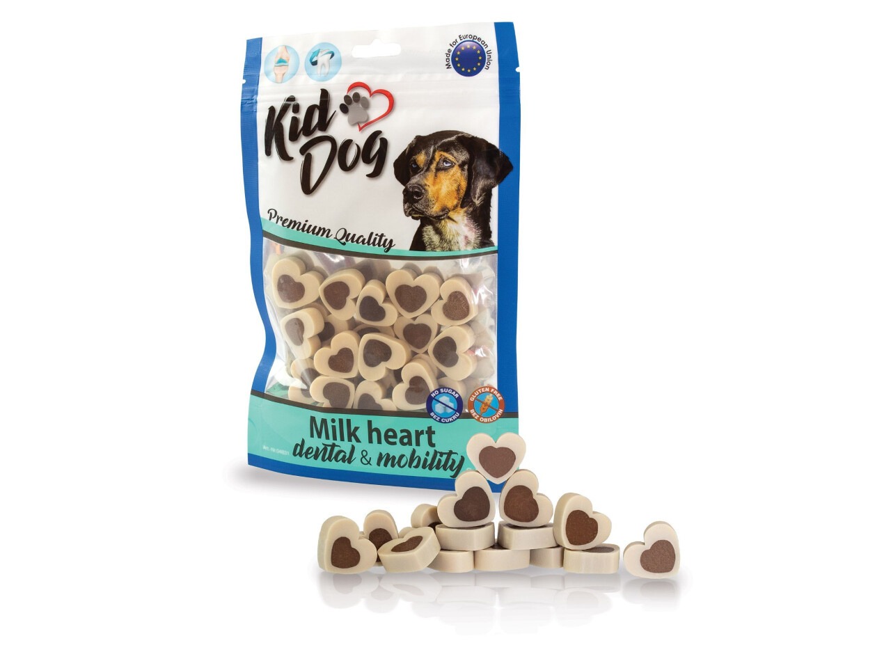 KidDog Inimi de Vanilie cu Carne de Rata, 80 g, A04831