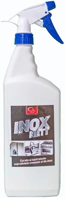InoxNett - Solutie pentru suprafete cromate si inox - 500 ml