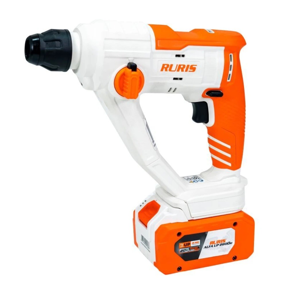 Ciocan Rotopercutor Pe Acumulator Ruris Rmx2813 Power Alfa Up {Contine Acumulator 4Ah+Incarcator}