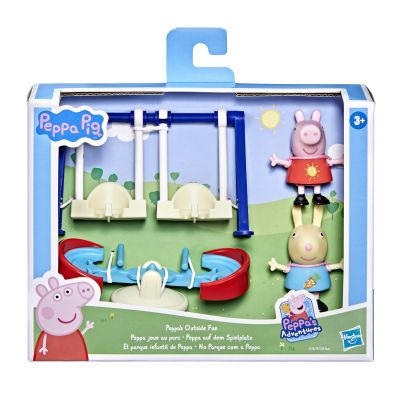 Set de joaca cu figurina Peppa Pig aventura din parc, Peppa Pig