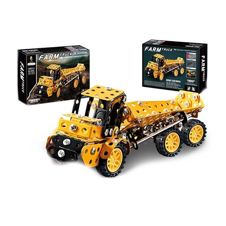 Joc constructii metal Tractor 221 piese