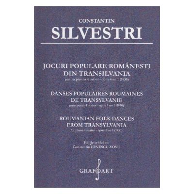 Jocuri populare romanesti din Transilvania pentru Pian la 4 maini Opus 4, numarul 1 - Constantin Silvestri