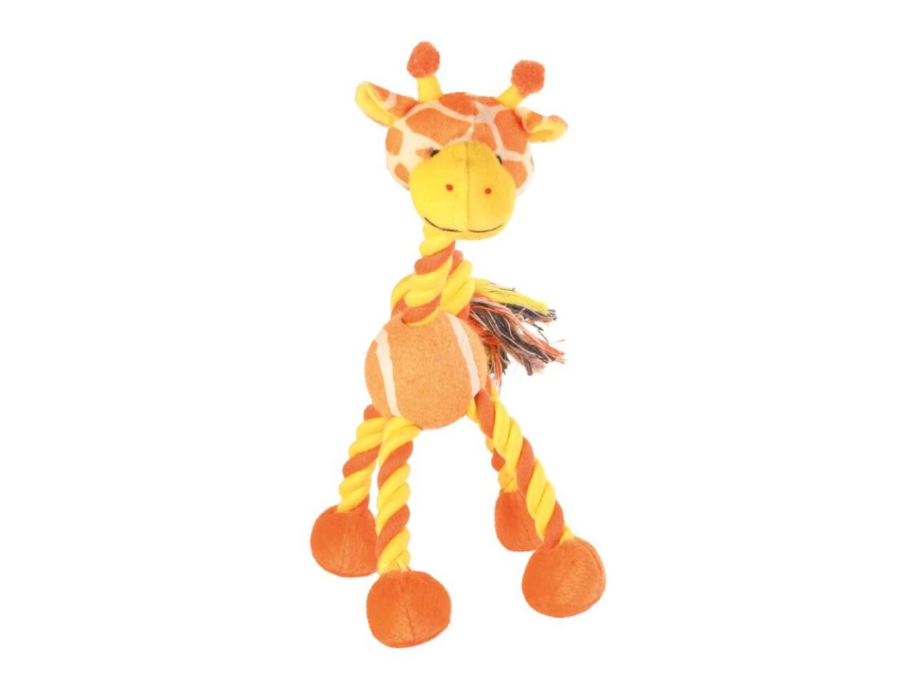 Trixie Jucarie Pentru Caini, Girafa Cu Minge Tenis Si Sfoara, 28 cm, 3578