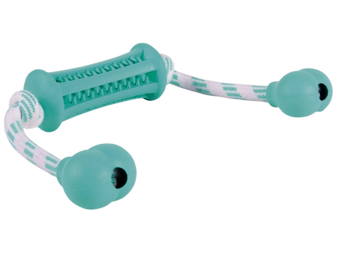 Trixie Jucarie Pentru Caini, Denta Fun, Stick Pe Sfoara, Aroma Menta, Cauciuc, 37x9 cm, 33771