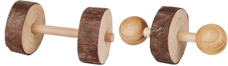 Set gantere din lemn, 4.5 x 9 cm, 2 buc., 6195