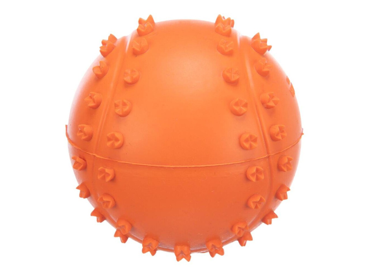 Trixie Jucarie Pentru Caini, Minge, Cauciuc, Cu Sunet, 6 cm, Portocaliu, 34841