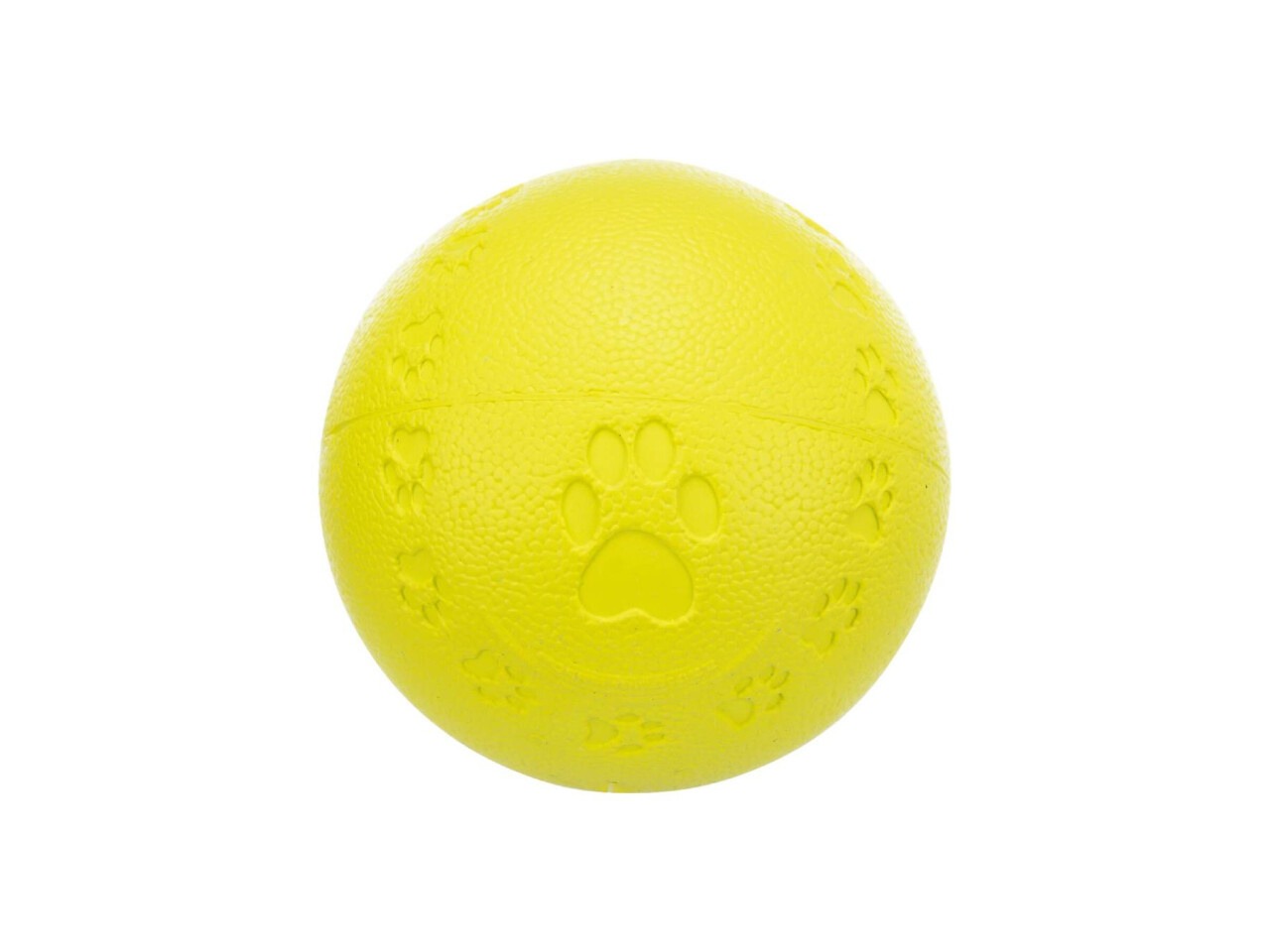Trixie Jucarie Pentru Caini, Minge, Cauciuc, Cu Sunet, 7 cm, Lime, 34862