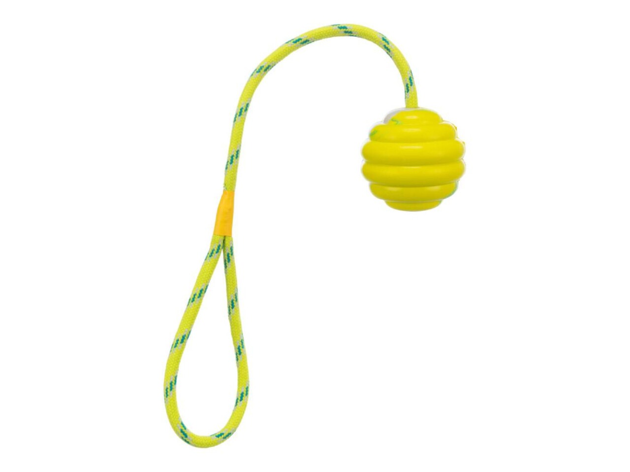 Trixie Jucarie Pentru Caini, Minge Ondulata Pe Sfoara, 6/30 cm, 33724