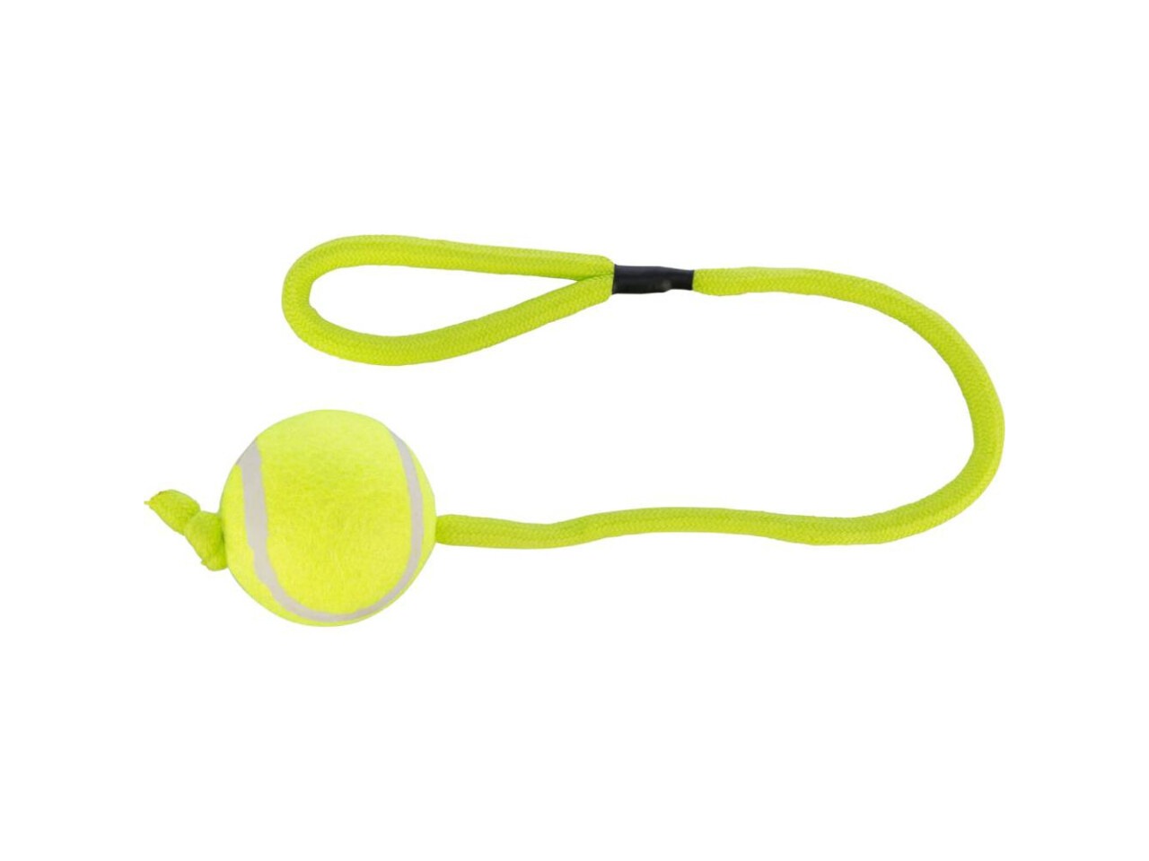 Trixie Jucarie Pentru Caini, Minge Tenis Pe Sfoara, 6/50 cm, Lime, 3479