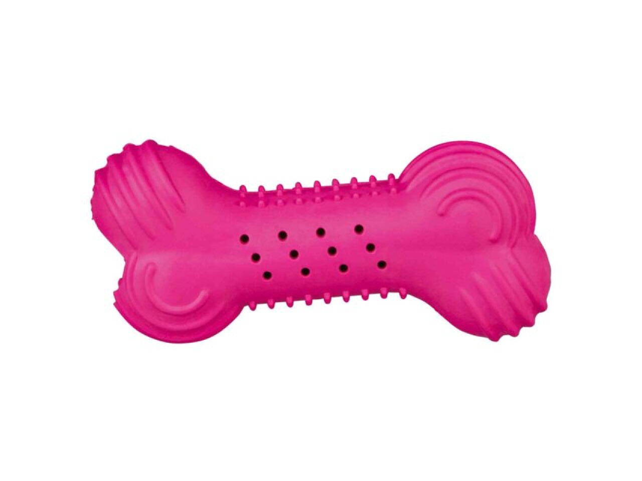 Trixie Jucarie Pentru Caini, Os Fosnitor, Cauciuc, 11 cm, Diverse Culori, 34848