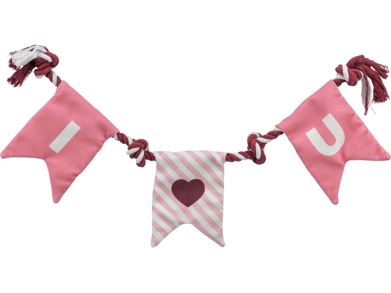 Trixie Jucarie Pentru Caini, Valentine\'s, Sfoara Cu Noduri, 50 cm, 9935261
