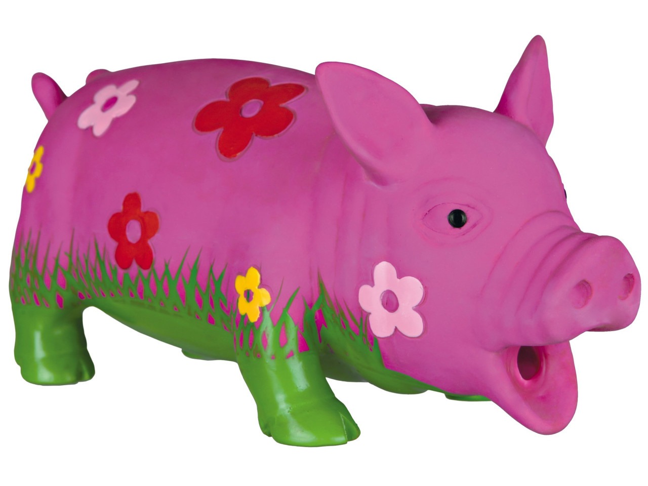Trixie Jucarie Pentru Caini, Porc Cu Flori, Latex, Cu Sunet, 22 cm, 35185