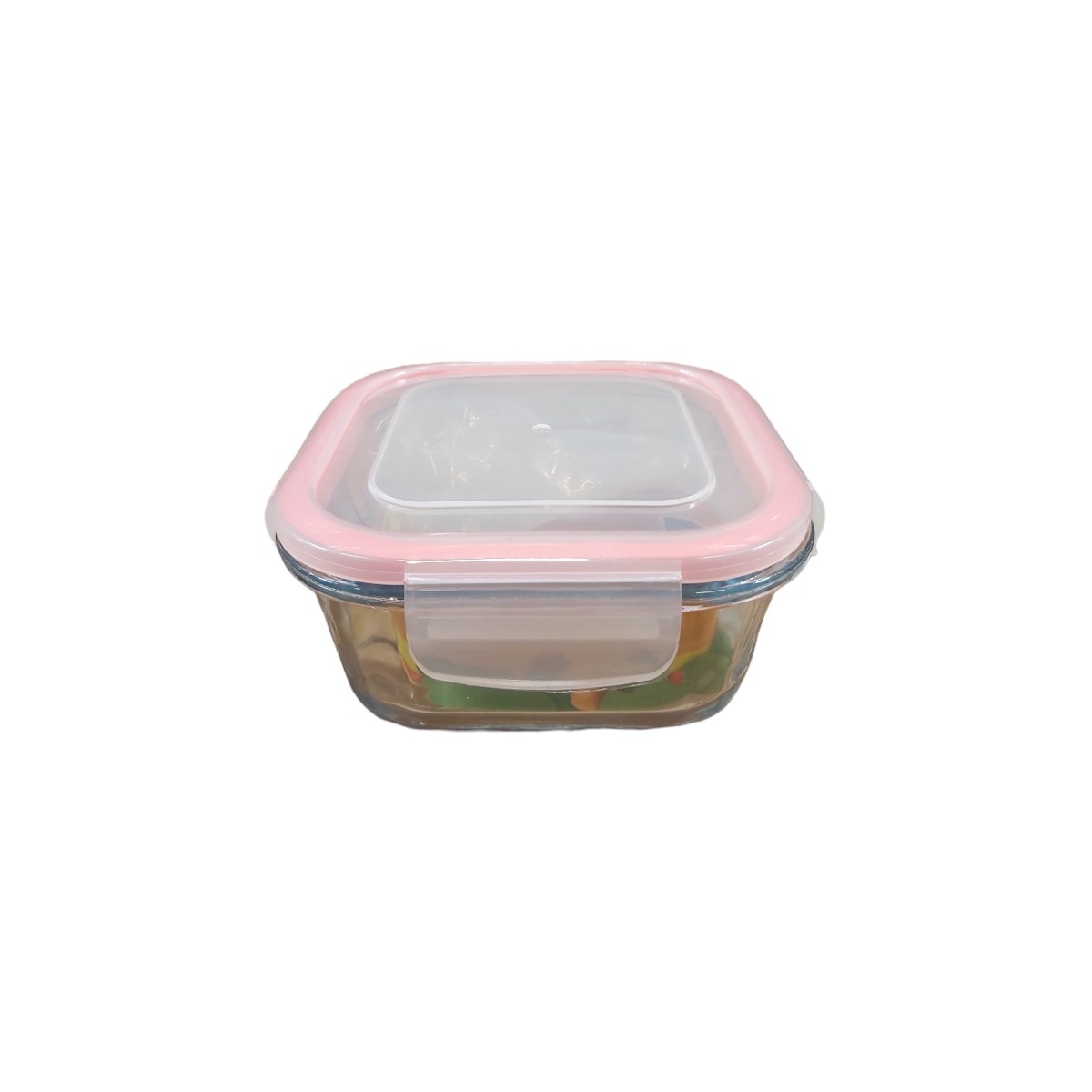 KAVEH CASEROLA STICLA CU CAPAC PATRATA 660ML PN1243