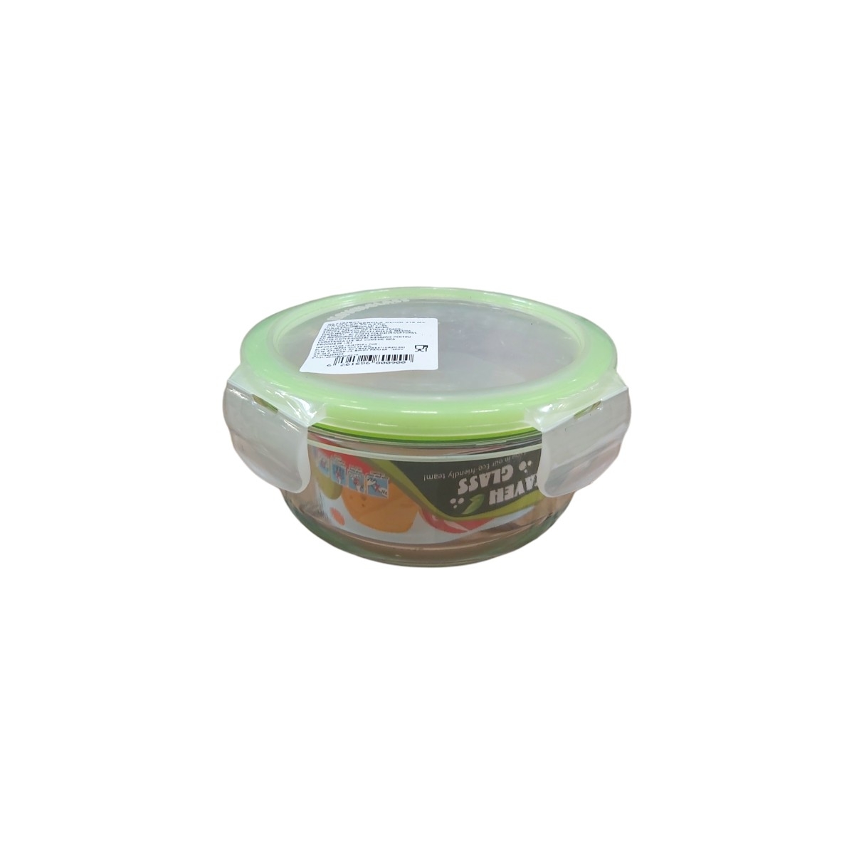 KAVEH CASEROLA STICLA CU CAPAC ROTUNDA 410ML BL7183