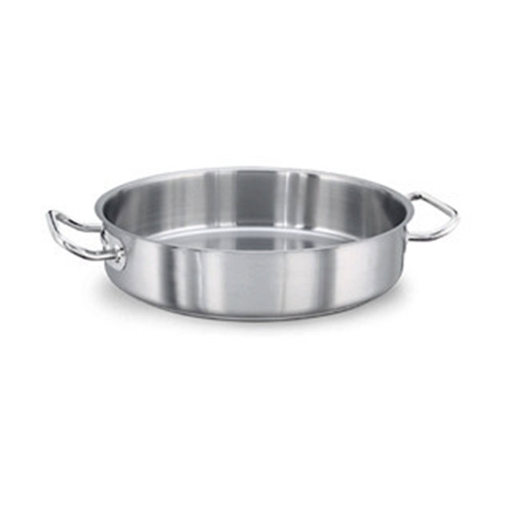 Cratita joasa cu 2 manere si capac, inox, capacitate 6.4 litri