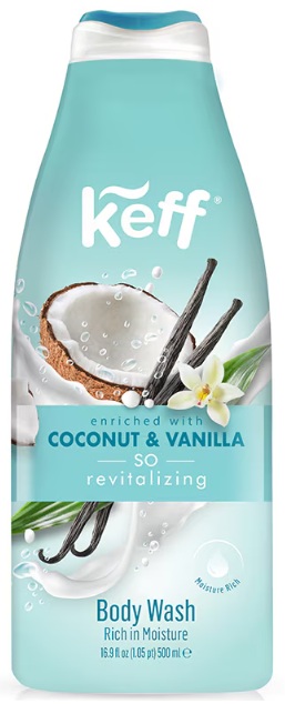 KEFF GEL DE DUS  VANILLA&COCONUT 500ML