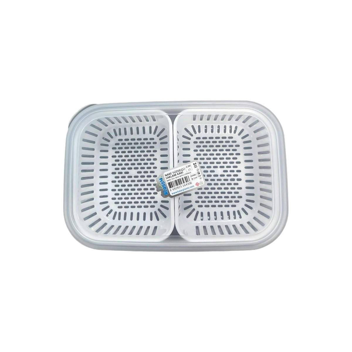 KLASSY CASEROLA PLASTIC CU STRECURATOARE 2L K210