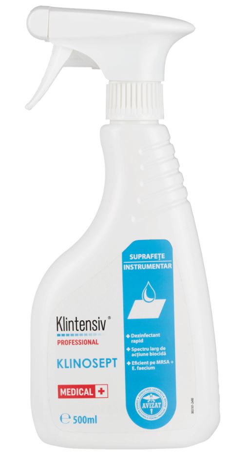 Dezinfectant suprafete pe baza de alcool, RTU, 500 ml, Klinosept , Klintensiv