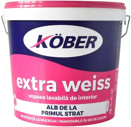 VOPSEA LAVABILA INTERIOR EXTRA WEISS 8.5 l KOBER