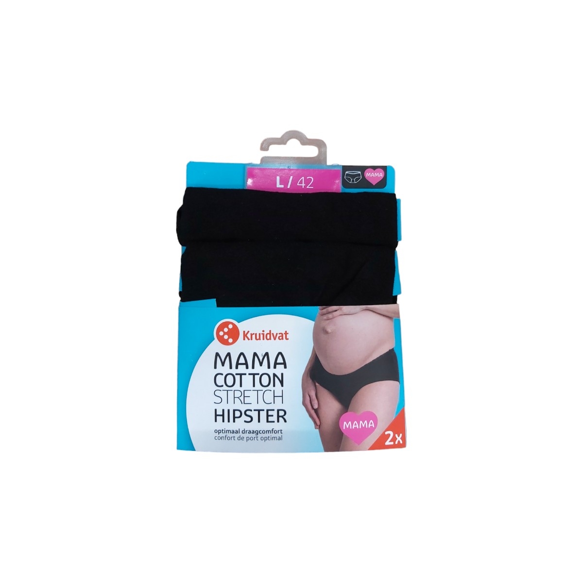 KRUIDVAT SET 2 PERECHI CILOTI DAMA MAMA COTTON STRETCH DIVERSE MARIMI
