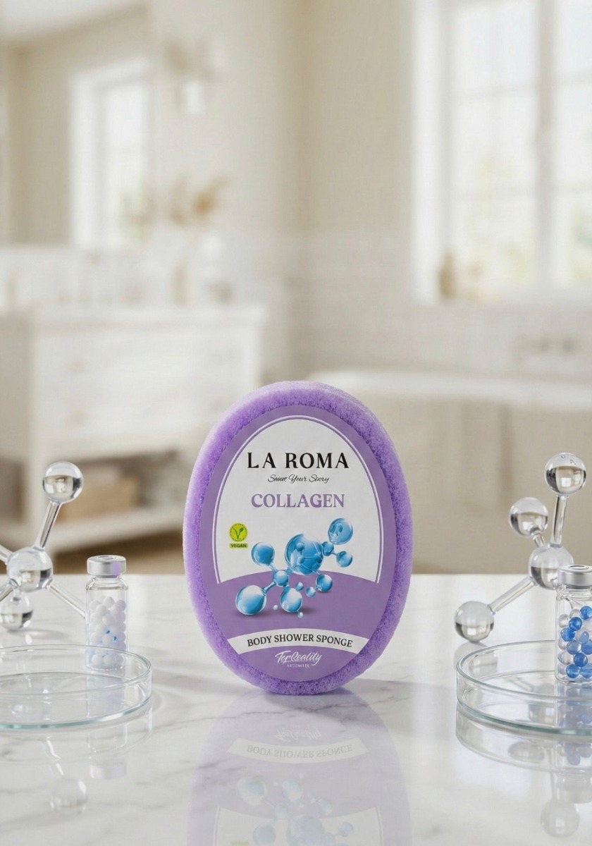 Burete cu sapun vegan, 130g, Collagen, La Roma