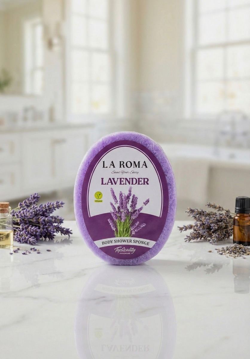 Burete cu sapun vegan, 130g, Lavanda, La Roma
